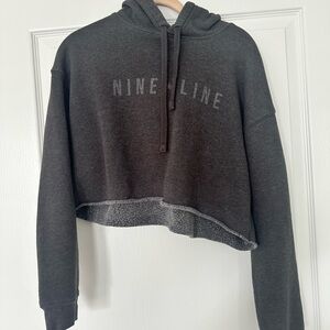 Women's Grey Cropped Hoodie